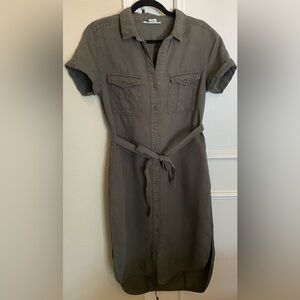 Lucky Brand olive shirtdress